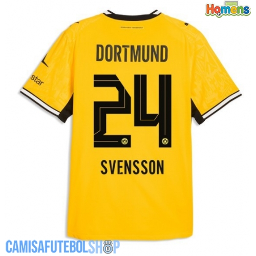 Camisa de time de futebol Borussia Dortmund Daniel Svensson #24 Replicas 1º Equipamento 2026-27 Manga Curta